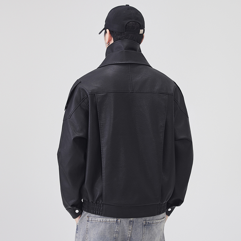 Autumn Winter Leather Jacket M - Streetwear Brand Clothing ulasan dan harga