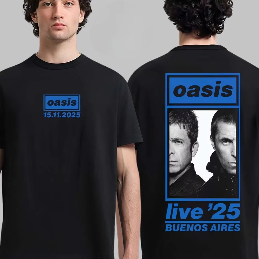 Hot Oasis Cotton Band T-shirt  - Streetwear Brand Vintage ulasan dan harga