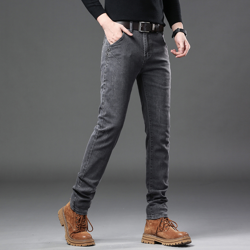 New Pure Gray Korean Slim Jean - Streetwear Brand Denim ulasan dan harga