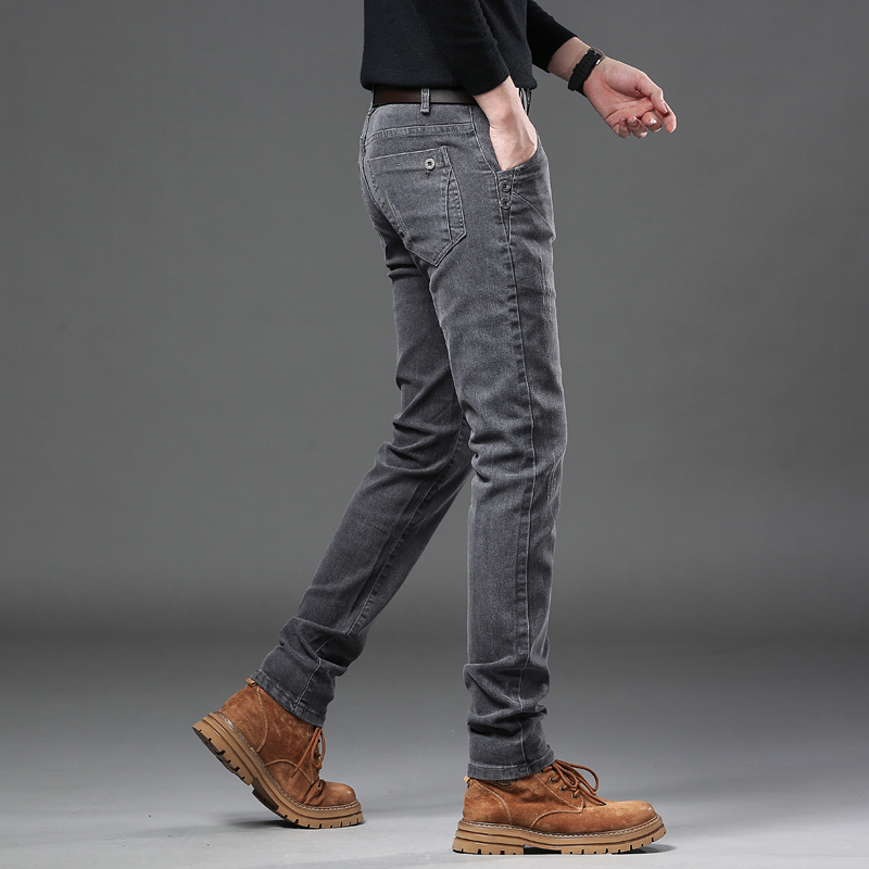 New Pure Gray Korean Slim Jean - Streetwear Brand Denim ulasan dan harga